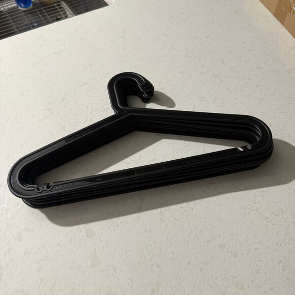IKEA Bagis Discontinued Black Plastic Strong Heavy Duty Hangers (Set of 10) - Picture 1 of 5
